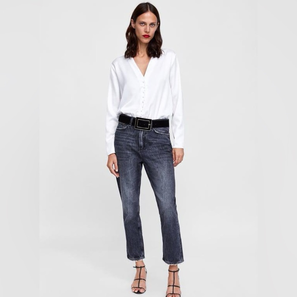 Zara White Bodysuit